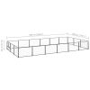 Dog Kennel Black 193.8 ft² Steel