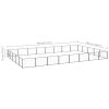 Dog Kennel Black 430.6 ft² Steel