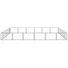 Dog Kennel Black 387.5 ft² Steel